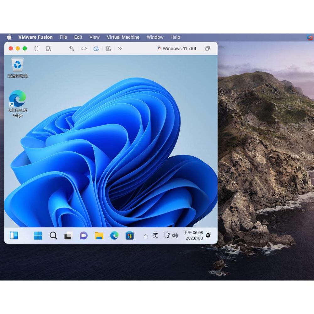 (讓您的M1 Mac如App般跑Windows11雙系統)代客安裝服務_白蘋果_大台北到府or遠端作業_開機下的虛擬機-細節圖3