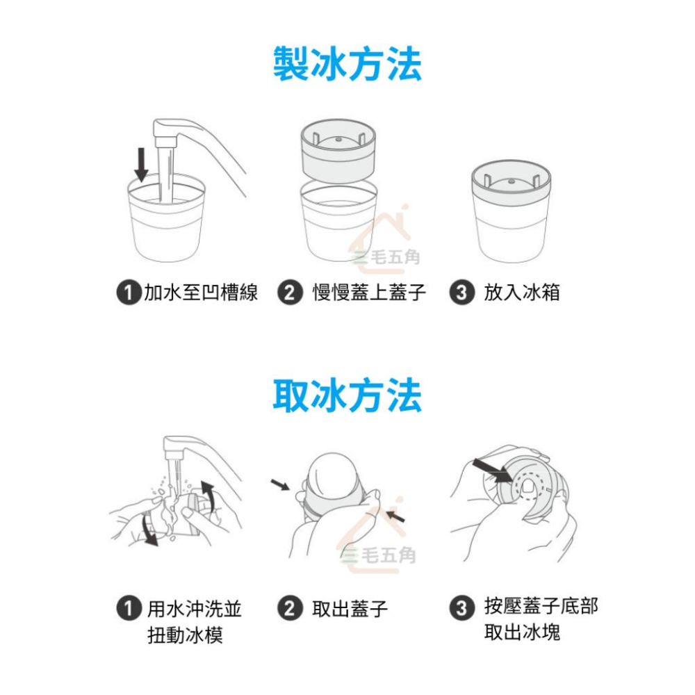 【三毛五角】矽膠冰球模具 冰塊 大冰塊 製冰盒 造型冰塊 矽膠模具 冰塊盒 威士忌冰球 冰格 矽膠製冰模具 冰塊-細節圖4