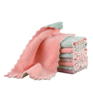 珊瑚絨抹布 擦拭布 抹布 百潔布 擦車布 洗碗布 洗碗巾 強力吸水抹布 廚房抹布不沾油 不掉毛超細纖維 吸水巾-細節圖2