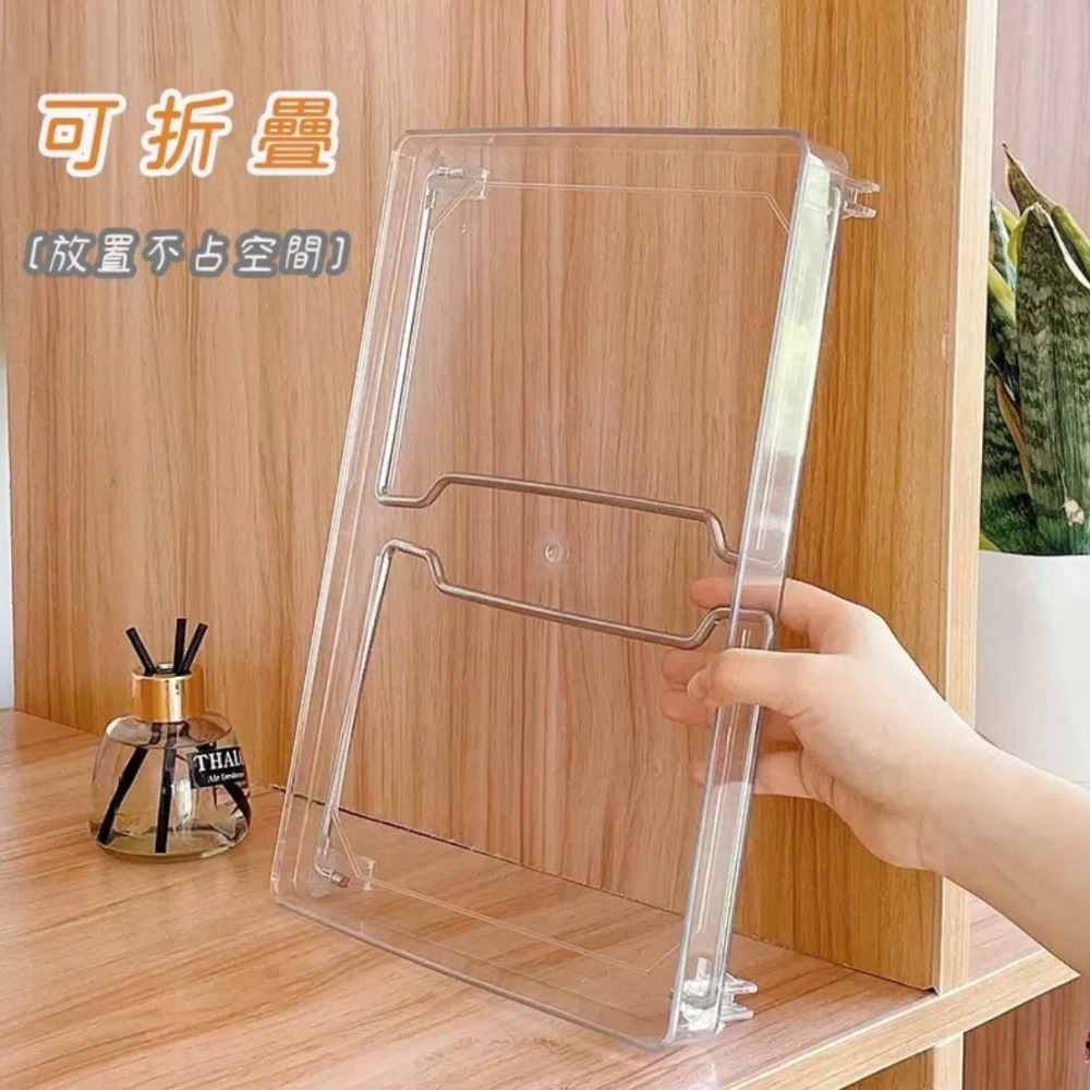【葛利の雜貨店】【現貨】多功能透明折疊架 廚房收納層架 杯子收納架 宿舍收納架 摺疊置物架 摺疊收納架 壓克力展示架-細節圖10