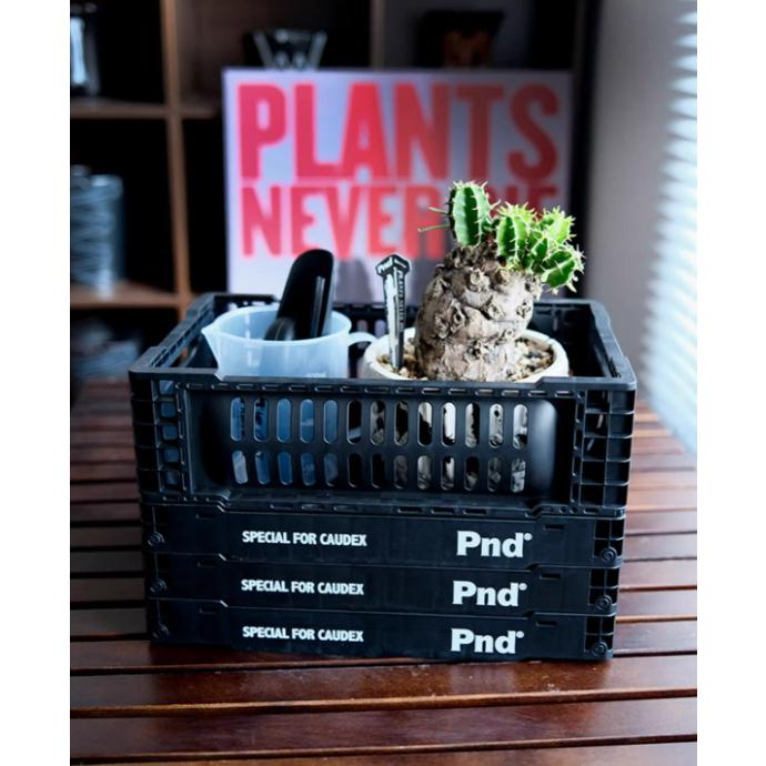 (新上架)PND 黑魂 便攜 折疊 筐 籃子 堆疊 整理 省空間 收納 箱 戶外 露營 黑色 塊根-細節圖3