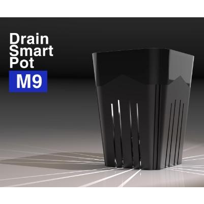 (新上市) DrainSmartPot M9 小黑方盆 熱植盆 防爛根 蔓綠絨 龍舌蘭 塊根 多肉 控根 黑魂 花燭-細節圖2