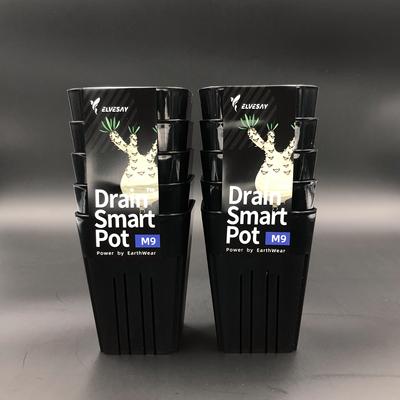 (新上市) DrainSmartPot M9 小黑方盆 熱植盆 防爛根 蔓綠絨 龍舌蘭 塊根 多肉 控根 黑魂 花燭-細節圖6