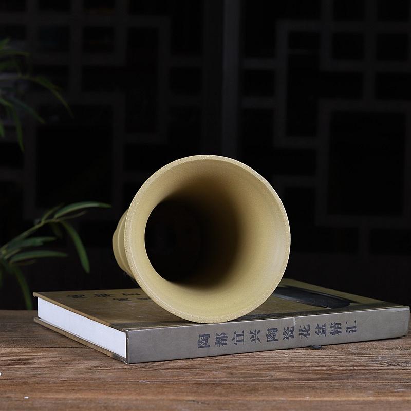 (少量現貨) 蘭花盆 紫砂  宜興 高盆 送底盤 龍舌蘭 透氣盆 控根盆 塊根 多肉-細節圖5