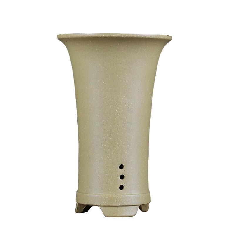 (少量現貨) 蘭花盆 紫砂  宜興 高盆 送底盤 龍舌蘭 透氣盆 控根盆 塊根 多肉-細節圖6