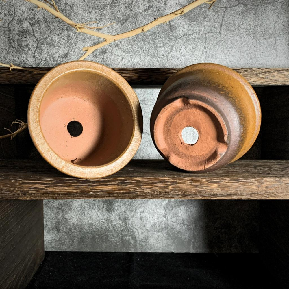 (新上架)  金鐘碗盆 缽 陶盆 窯變釉色 花盆 簡約 缽 多肉盆 塊根盆 拇指盆 豆盆-細節圖2