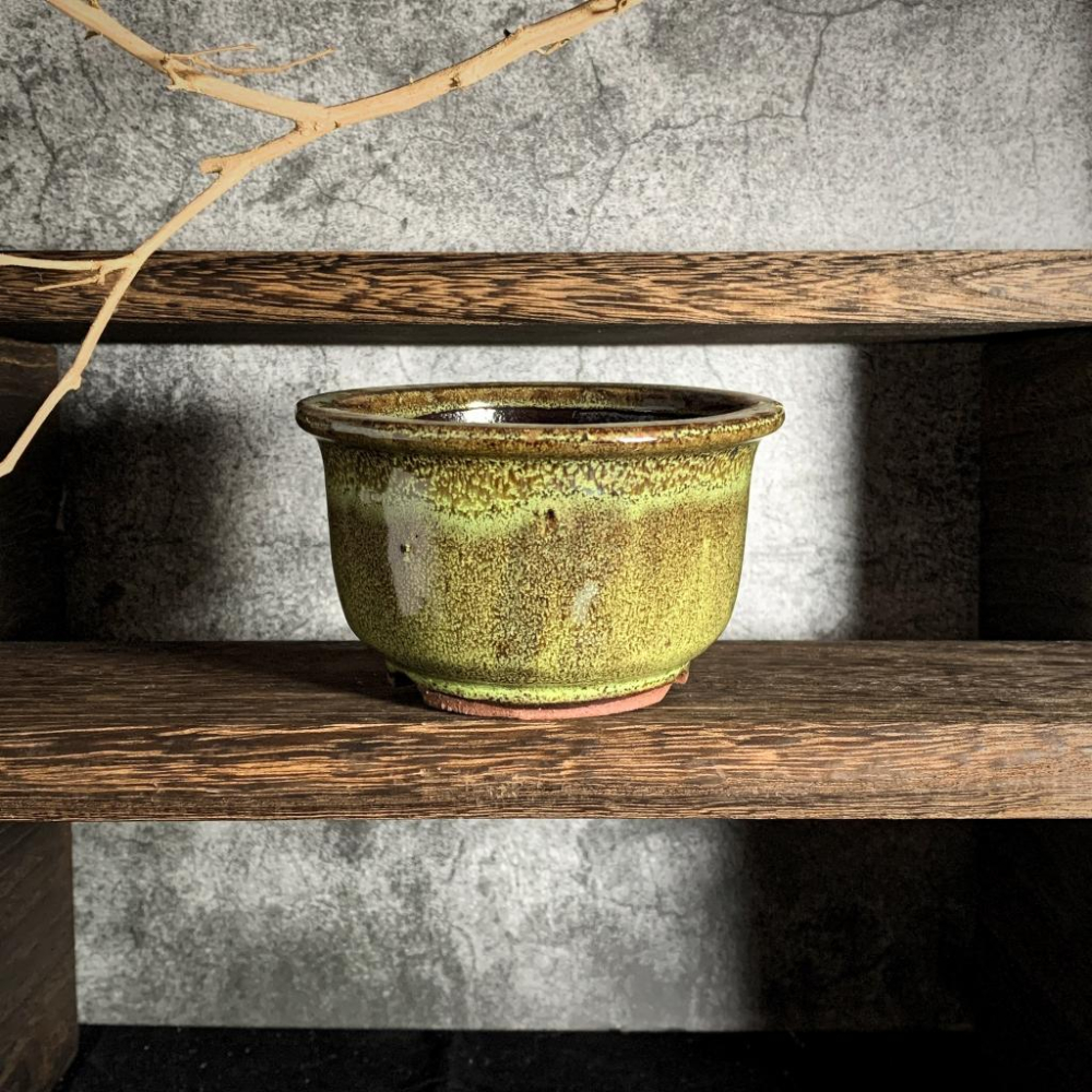 (新上架)  金鐘碗盆 缽 陶盆 窯變釉色 花盆 簡約 缽 多肉盆 塊根盆 拇指盆 豆盆-細節圖6