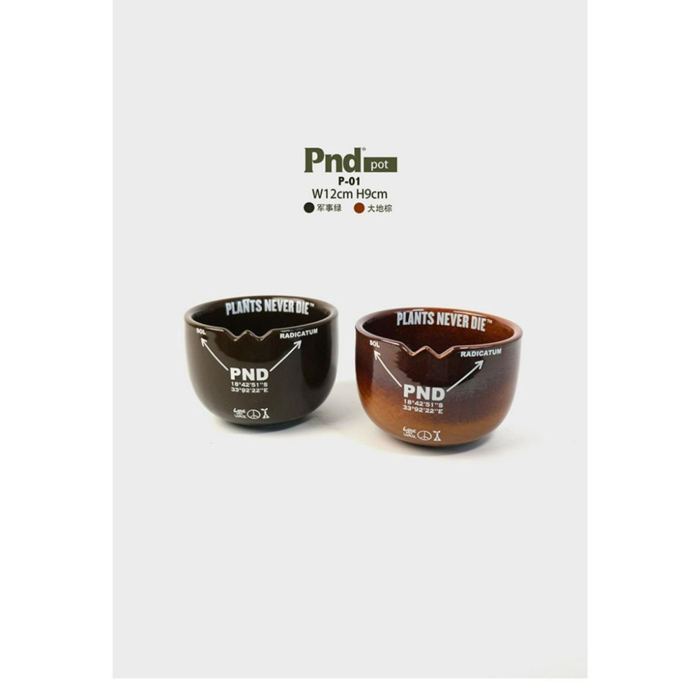 (新上架)PND 原創 軍事風 大地色 漸層 精品 塊根  花盆 陶瓷 透氣  多肉 潮流 日式風格 特殊色-細節圖7