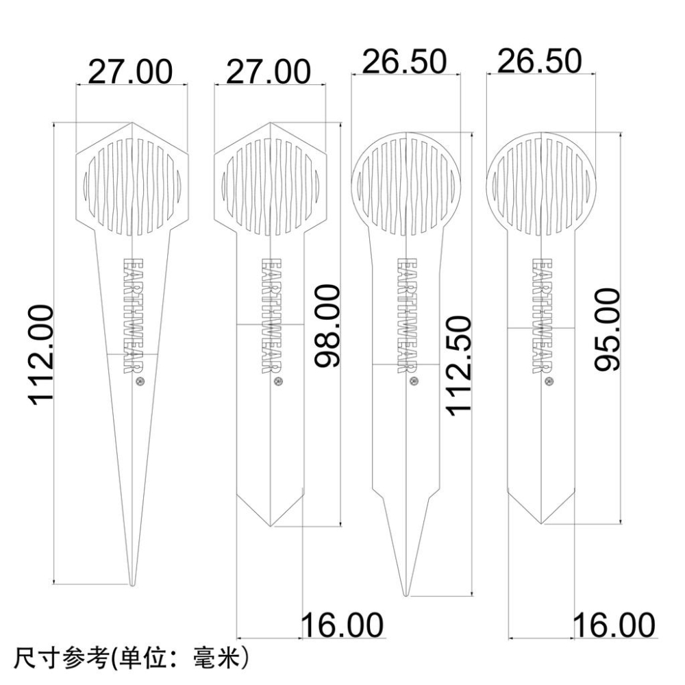 EarthWear熱植 “皓月款”金屬植物 花牌 紀錄 標籤 塊根 龍舌蘭 多肉 植物 不銹鋼 ins潮牌-細節圖6