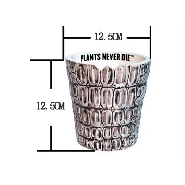 (少量現貨) PND 暗黑 怪獸 花盆 多肉 精品 圓盆 藍色 青花瓷 透氣 潮流 日式 陶瓷 塊根 花盆 手工 哥吉-細節圖4