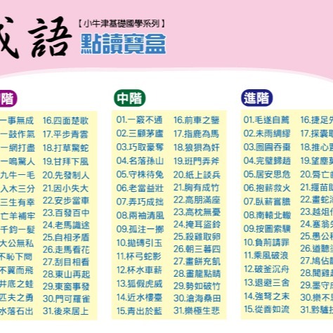 【小牛津】唐詩成語點讀寶盒 192張圖卡 防潑水 不易撕破-細節圖6