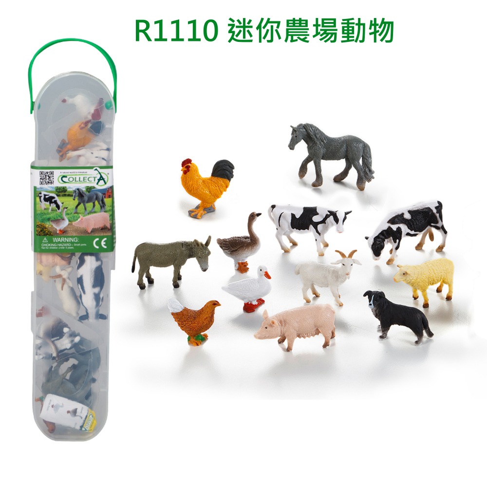 【英國collectA】 迷你動物、海洋組盒裝12入~英國高擬真模型  -細節圖3