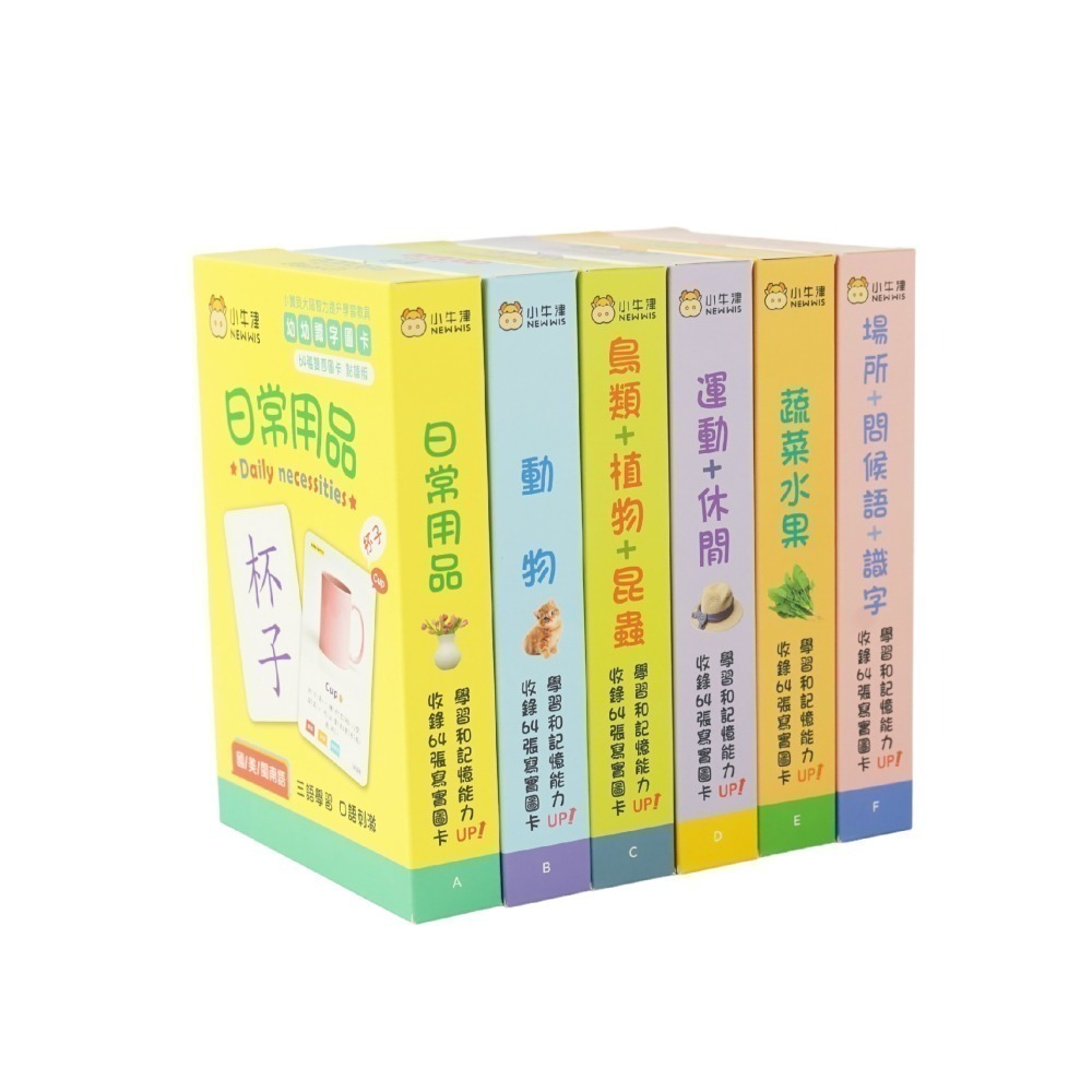 【小牛津】幼幼識字學習圖卡 / 384張六大主題 -圖片可搭配點讀筆 中 美 台三語學習-細節圖2