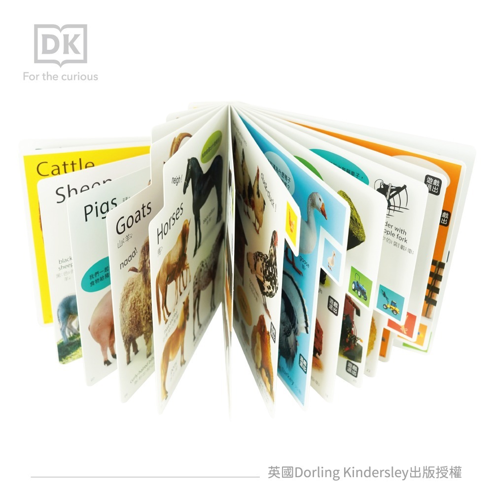 DK-my first系列-(動物/農場/大自然/識字)~英國授權-親子共讀幼幼認知書-中英點讀-細節圖2