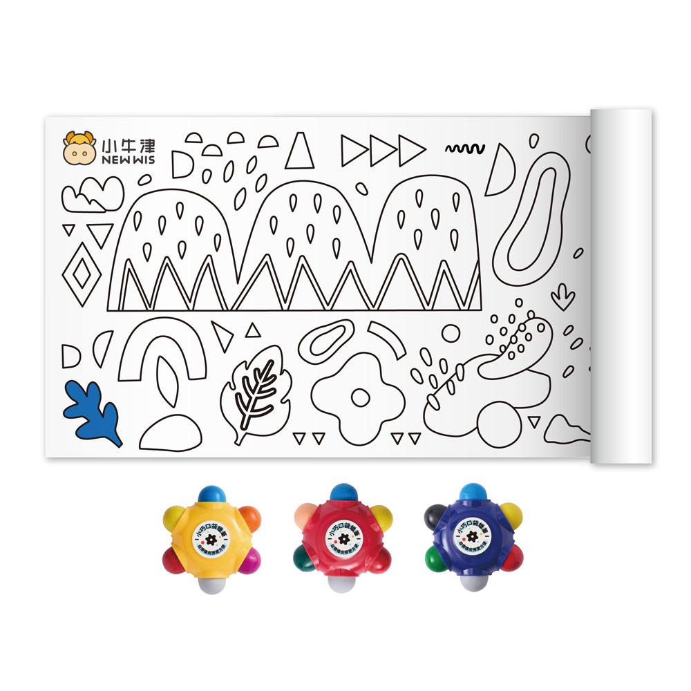 【小牛津】彩繪創意塗鴉牆(5公尺無痕貼牆彩繪卷軸)~畫捲紙/圖畫紙/著色紙-細節圖2