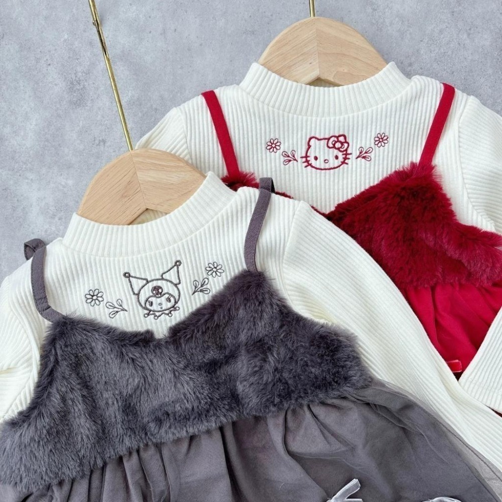 ❣️預購20天不含假日❣️日系日單三麗鷗上衣裙/Kitty/美樂蒂/大耳狗/庫洛米90-130cm-細節圖8