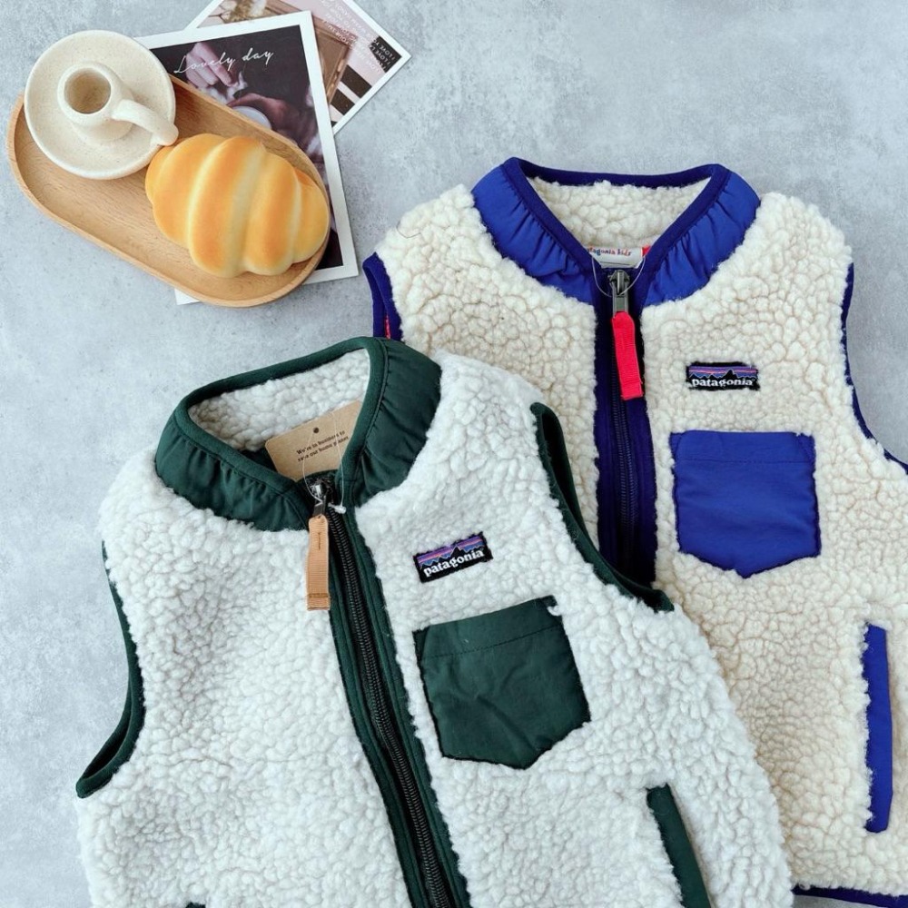 ❣️預購20天不含假日❣️日系日單冬季羊羔毛拉鍊背心/外套90-140cm-細節圖3