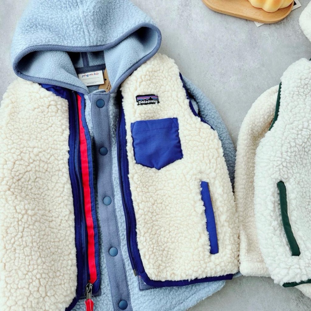 ❣️預購20天不含假日❣️日系日單冬季羊羔毛拉鍊背心/外套90-140cm-細節圖4