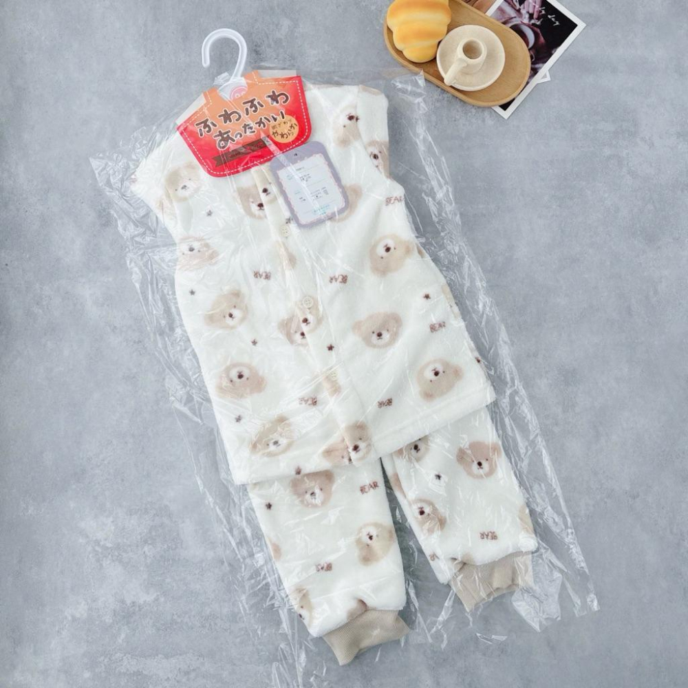 ❣️預購20天不含假日❣️珊瑚絨護肚保暖冬季睡衣90-120cm-細節圖7