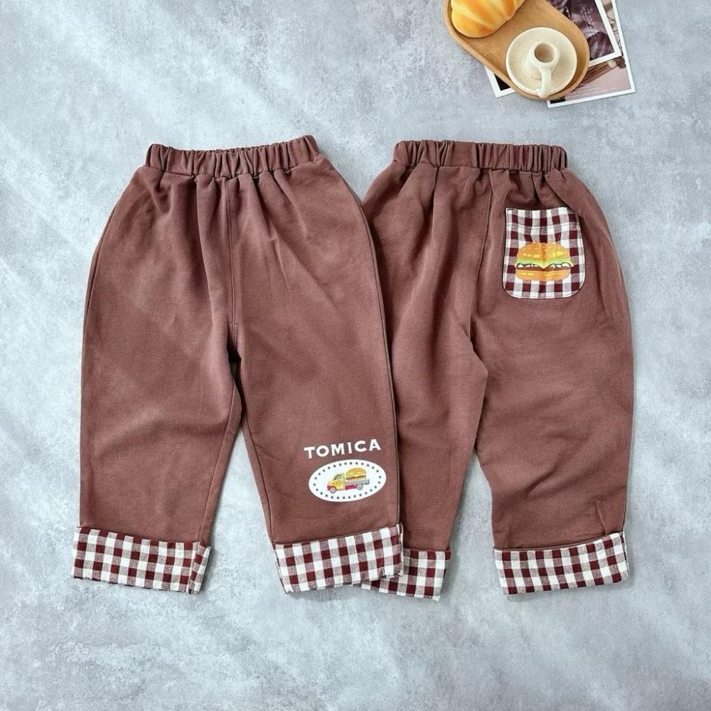 ❣️預購❣️日系日單多美卡Tomica車車漢堡汽車上衣長褲/日系男寶/日系車車/男寶車車款上衣80-130cm-細節圖4