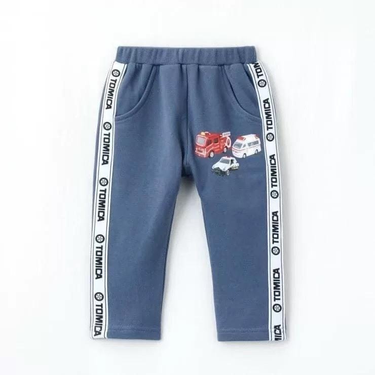 ❣️預購20天不含假日❣️日系日單多美卡Tomica毛圈條紋車車包包圖案上衣90-130cm-細節圖2