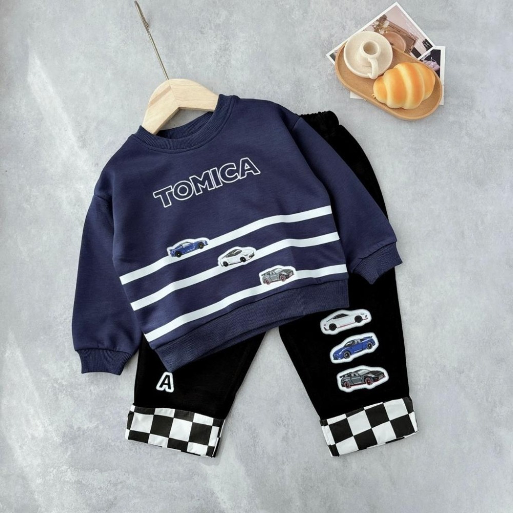 ❣️預購20天不含假日❣️日系日單多美卡Tomica車車空氣棉上衣/褲子/可愛男童/日系男童 90-130cm-細節圖5