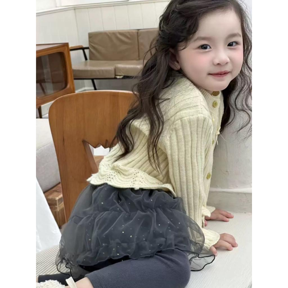 ❣️預購20天不含假日❣️日牌童裝PM日系女童澎澎紗裙內搭褲90-130-細節圖3