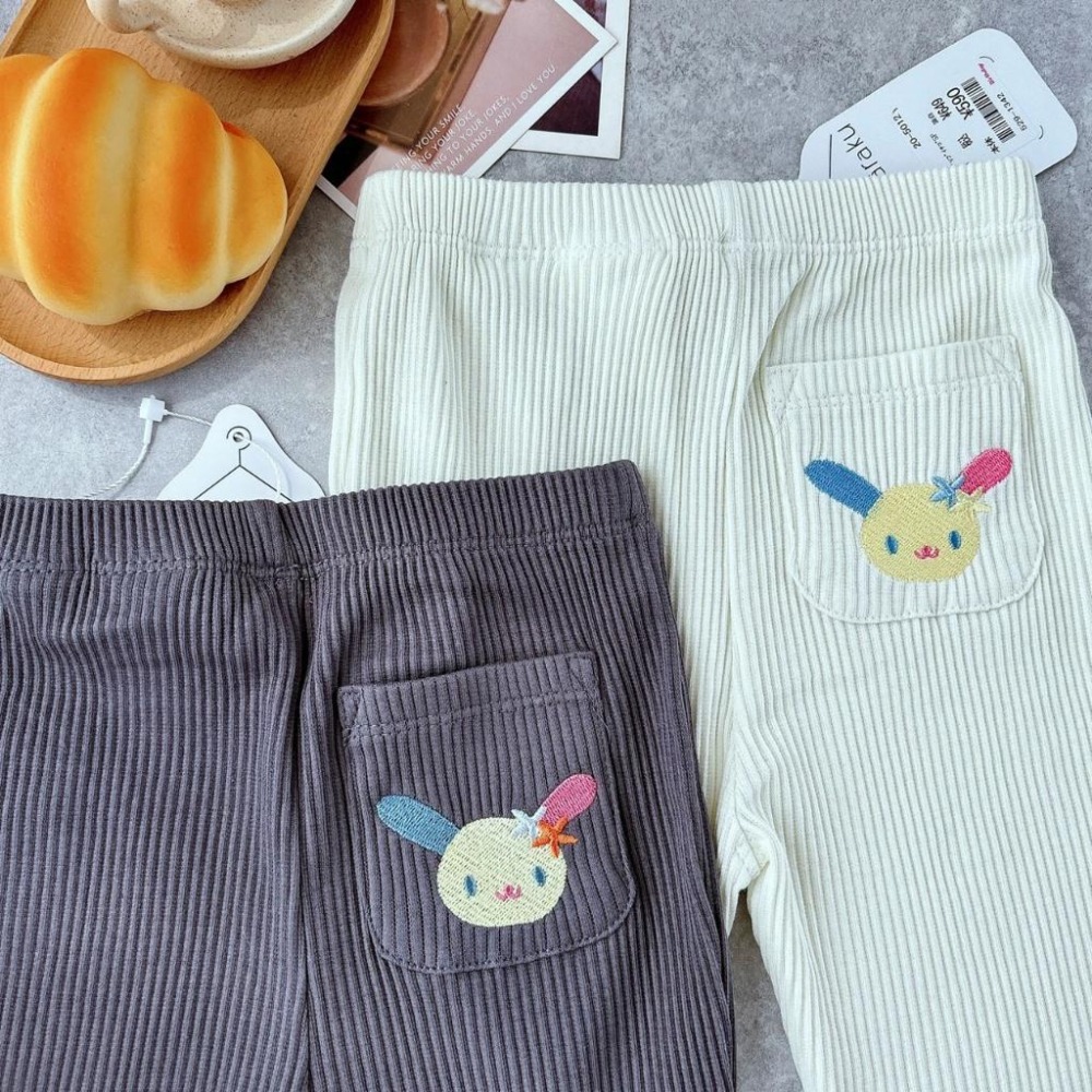 ❣️預購20天不含假日❣️日系日單三麗鷗可愛腳色設計羅紋打底喇叭褲/日系女童/日系喇叭褲/羅紋喇叭褲90-130cm-細節圖2