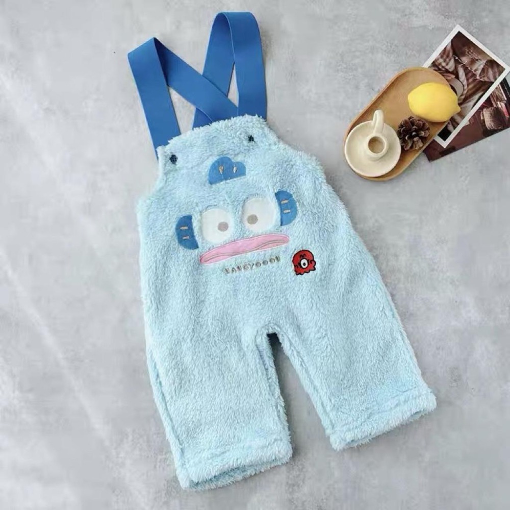 ❣️預購20天不含假日❣️日系日單三麗鷗可愛吊帶褲日系女童/日系男童/凱蒂貓/美樂蒂/醜魚/帕恰狗 80-110-細節圖8