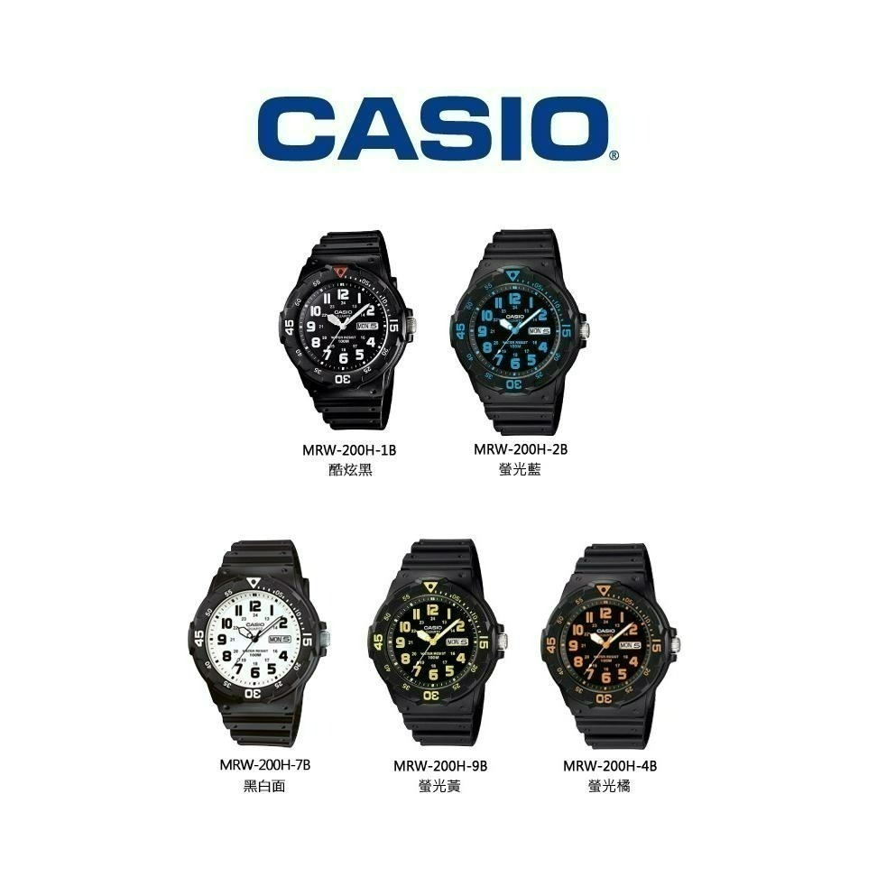 ⏰ACE⏰CASIO 卡西歐 MRW-200H 時尚低調系列防水運動手錶-細節圖2