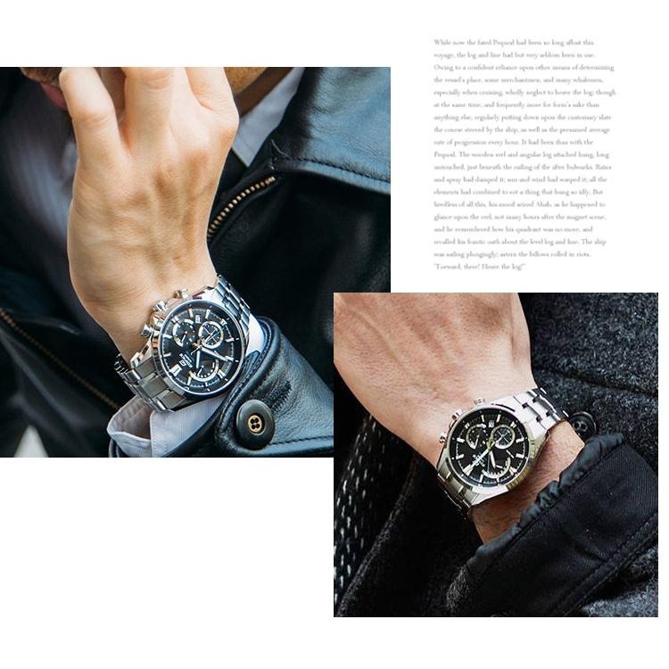 ⏰ACE⏰CASIO 卡西歐 EDIFICE EFB-550D 時尚扇形儀錶板設計真三眼鋼帶手錶-細節圖6