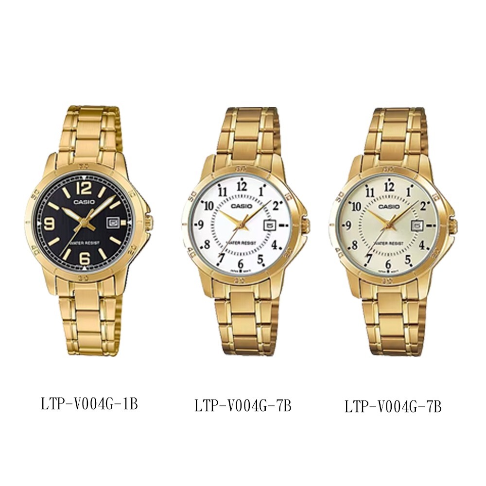 【CASIO 卡西歐】典雅復古不鏽鋼腕錶LTP-V004G女防水石英錶-細節圖2