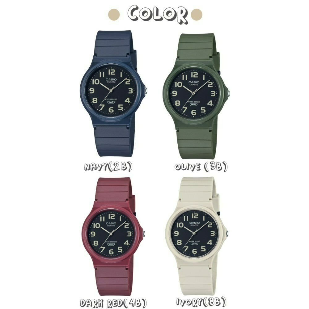 CASIO卡西歐 簡約 百搭 超輕薄 大地色系 中性 數字錶面 指針錶 針扣式 橡膠錶帶MQ-24UC 非G-SHOCK-細節圖3