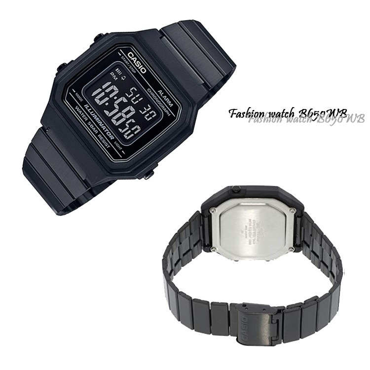 ⏰ACE⏰CASIO 卡西歐 B650WB-1B 時尚簡約方形雅致防水電子手錶-細節圖3