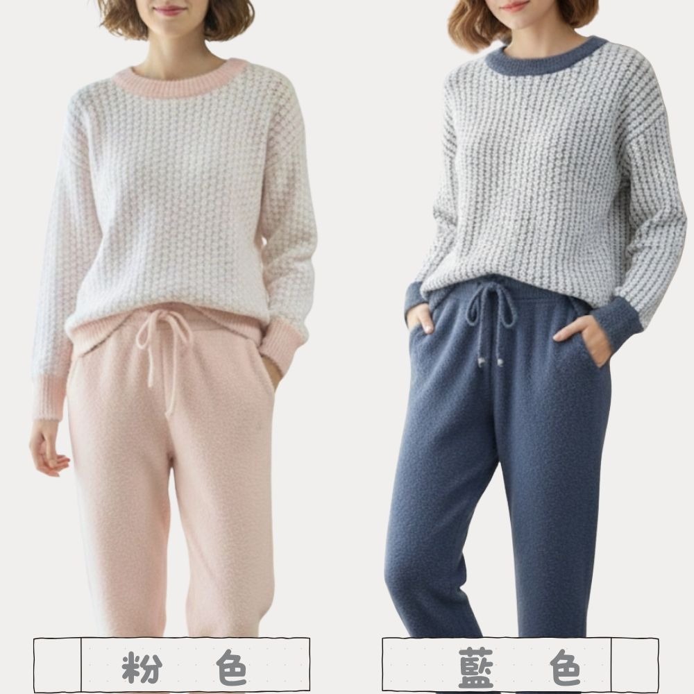 【MONTAGUT夢特嬌】27503 粗針織保暖褲裝居家服 套裝睡衣/褲裝睡衣 共2色-細節圖6