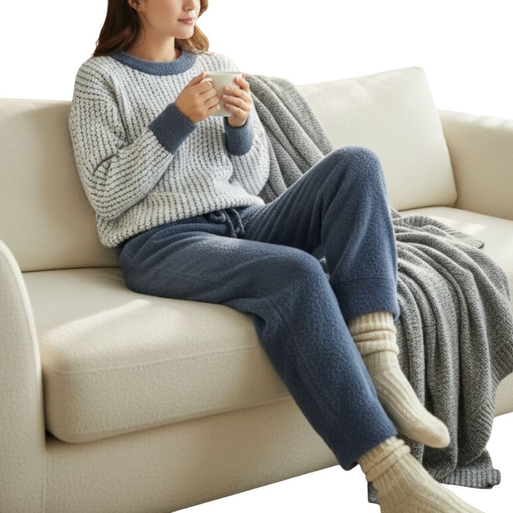 【MONTAGUT夢特嬌】27503 粗針織保暖褲裝居家服 套裝睡衣/褲裝睡衣 共2色-規格圖7