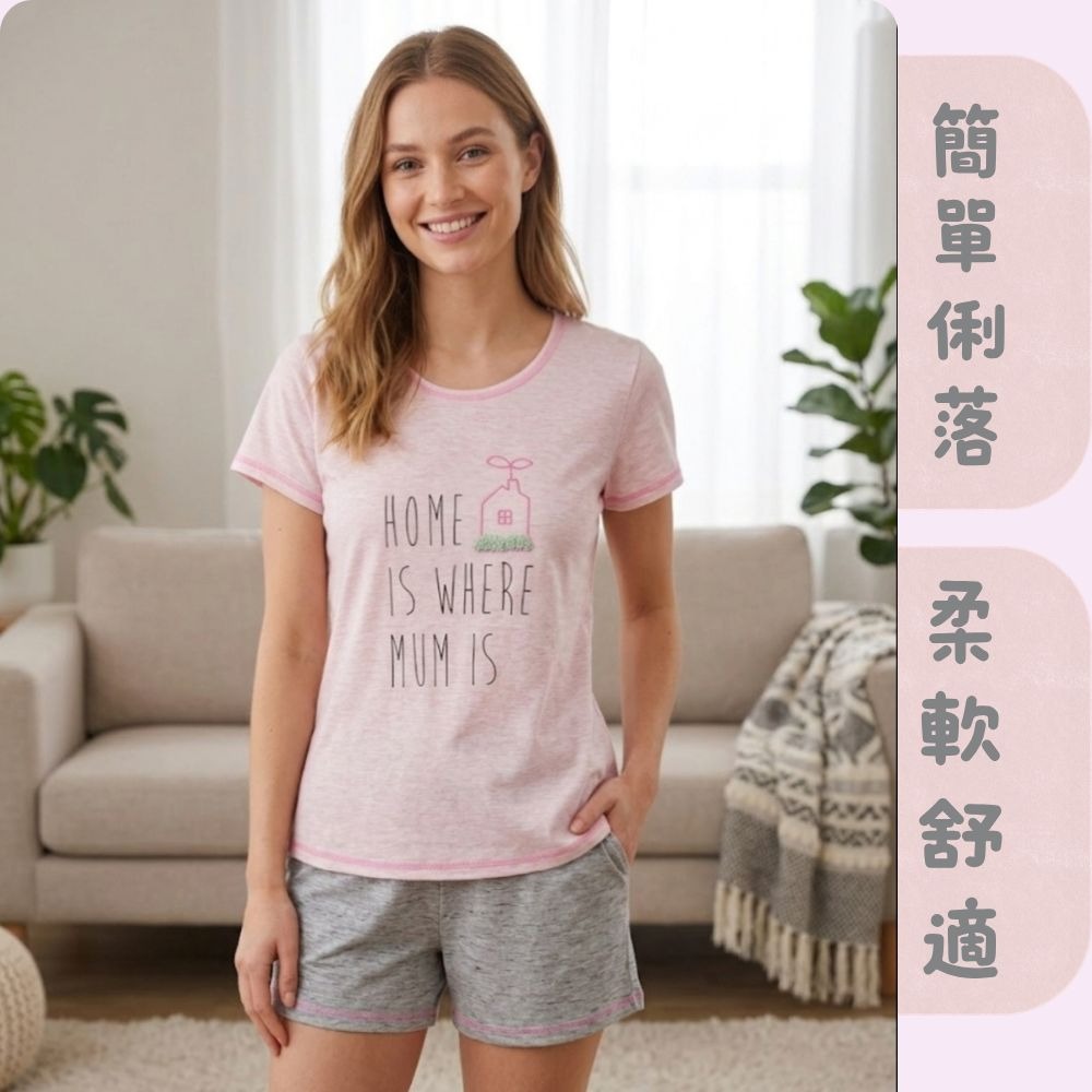【MONTAGUT夢特嬌】67017 台灣製 另有裙裝 簡約字母印花褲裝睡衣 褲裝居家服/套裝居家服-細節圖5