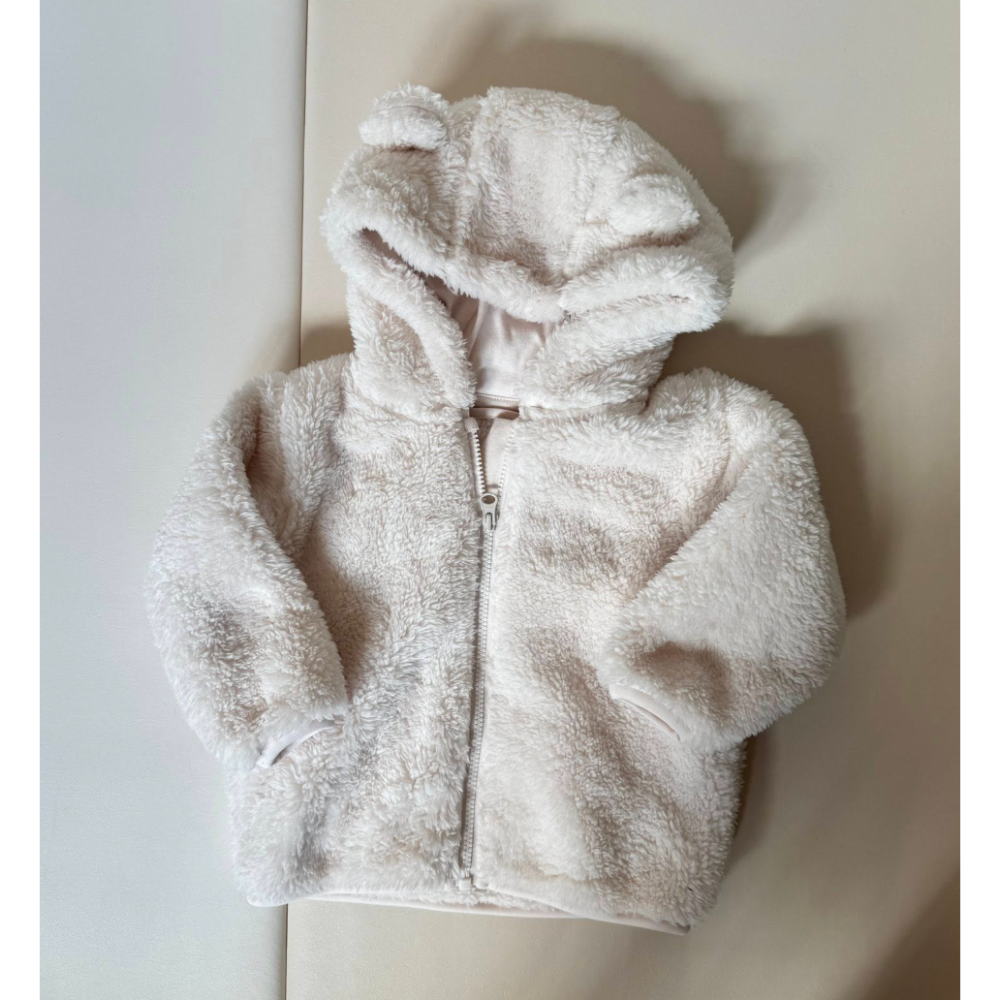 Next Baby羽絨外＋Lative 白色毛毛外套-細節圖2