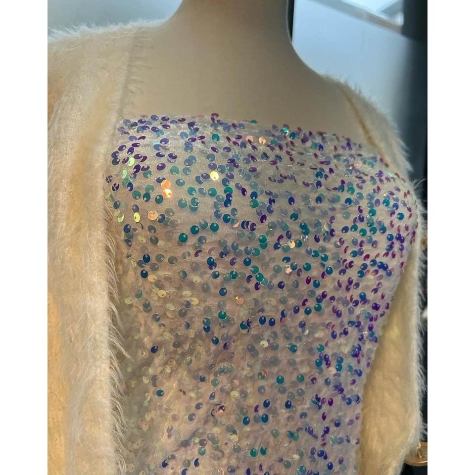 夜店女王 華麗閃耀 深灰色 亮粉包臀平口洋裝 迷你裙 緊身洋裝 夜店洋裝 亮眼洋裝 抓皺 平口性感小禮服-細節圖6