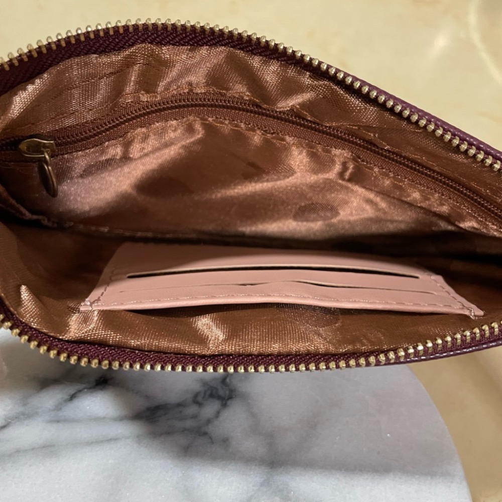 煙紫長型錢包 《全新未使用》-細節圖2