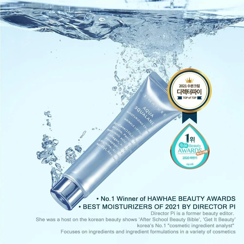 【現貨】韓國🇰🇷缺水肌膚S.nature 角鯊烷高效保濕霜60ML+60ML-細節圖2