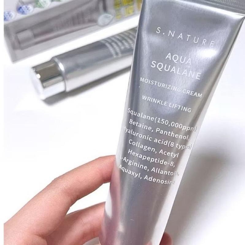 【現貨】韓國🇰🇷缺水肌膚S.nature 角鯊烷高效保濕霜60ML+60ML-細節圖3