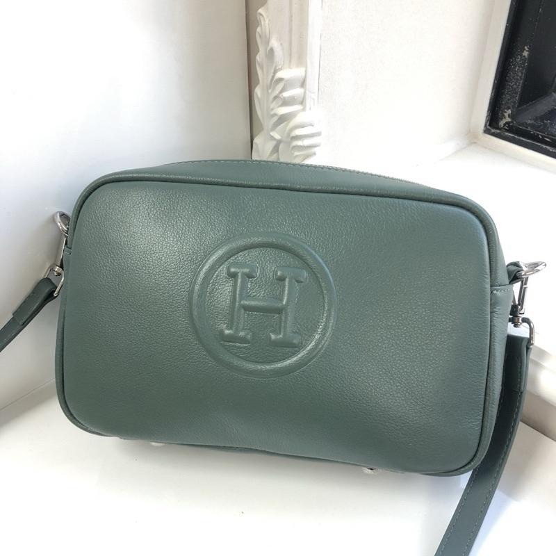 KR 韓國新款頂級真皮牛皮自然摔H鋼印字母大容量相機包-細節圖3