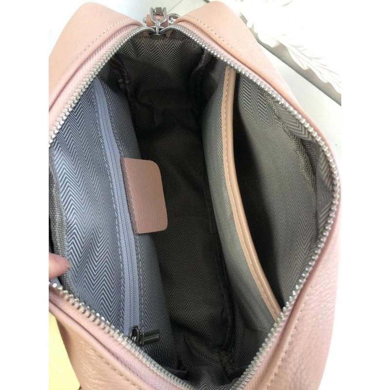 KR 韓國新款頂級真皮牛皮自然摔H鋼印字母大容量相機包-細節圖6