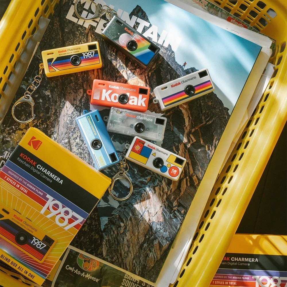 【指定款  現貨】Kodak Charmera 柯達迷你數位相機鑰匙圈 盲盒相機 柯達 附Type-C 傳輸線25cm-細節圖3