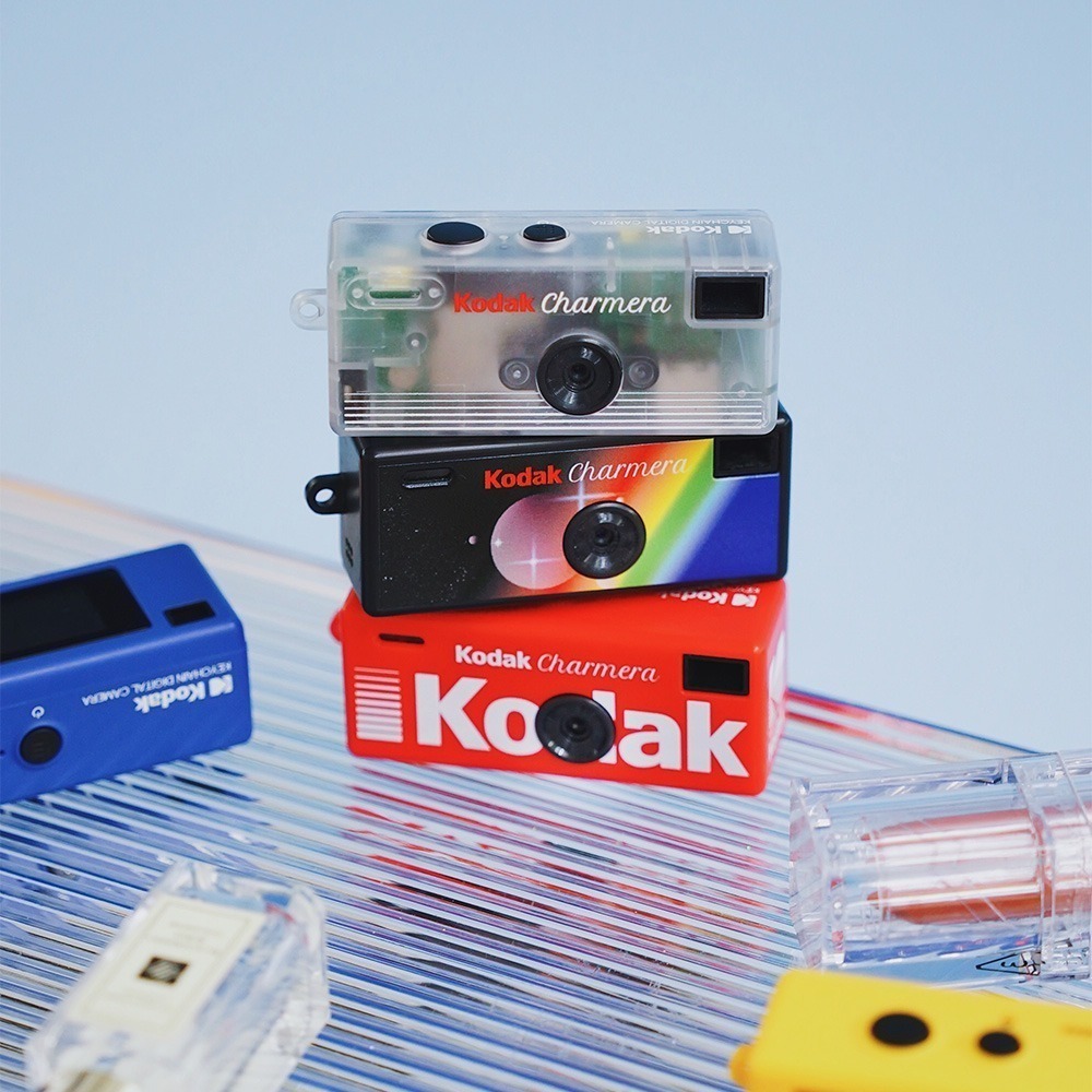 【指定款  現貨】Kodak Charmera 柯達迷你數位相機鑰匙圈 盲盒相機 柯達 附Type-C 傳輸線25cm-細節圖2
