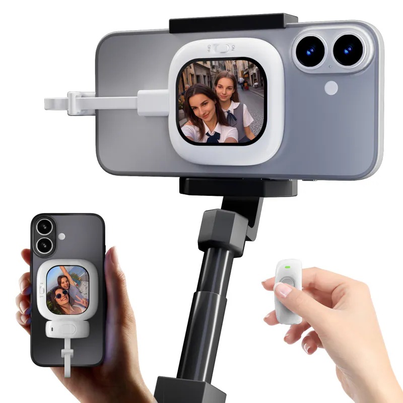 Founist 隨拍 Mini 手機後鏡頭取景螢幕 iPhone專用 極致輕巧 登山 露營 悠遊戶外 Vlog 磁吸款-細節圖4