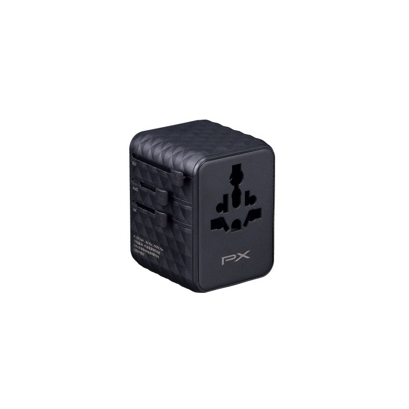 PX大通 45W 萬國充 氮化鎵萬國充電器 萬國轉接頭 萬國插頭Type C + USB A旅行轉接插座 旅遊充電必備-細節圖3
