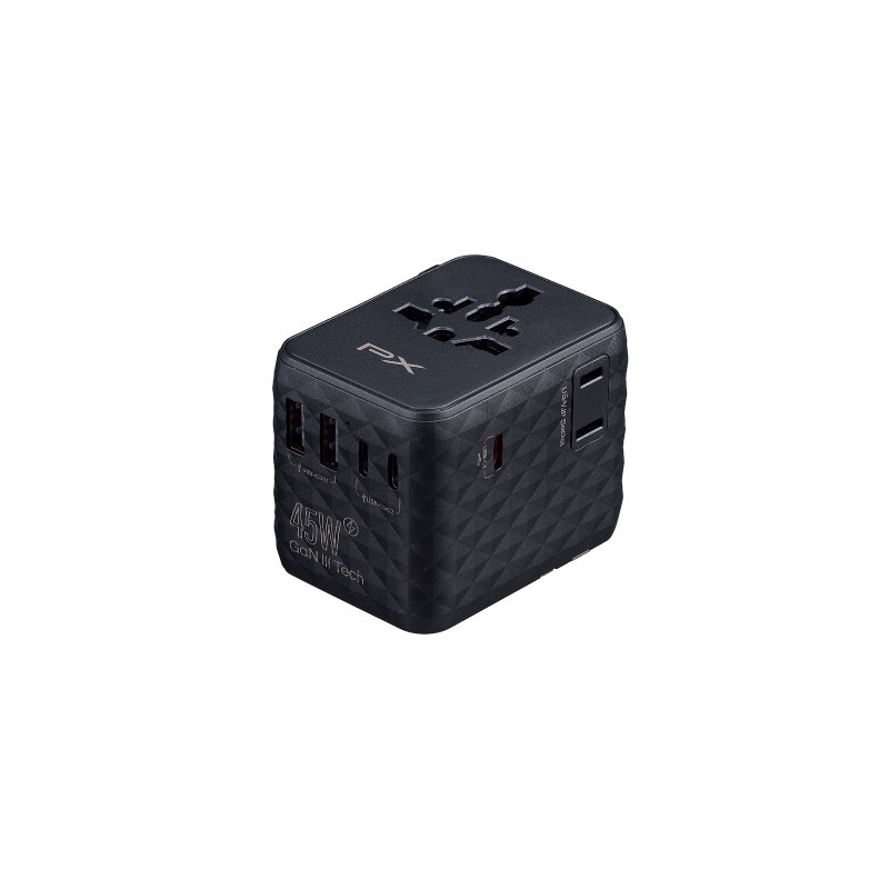 PX大通 45W 萬國充 氮化鎵萬國充電器 萬國轉接頭 萬國插頭Type C + USB A旅行轉接插座 旅遊充電必備-規格圖4