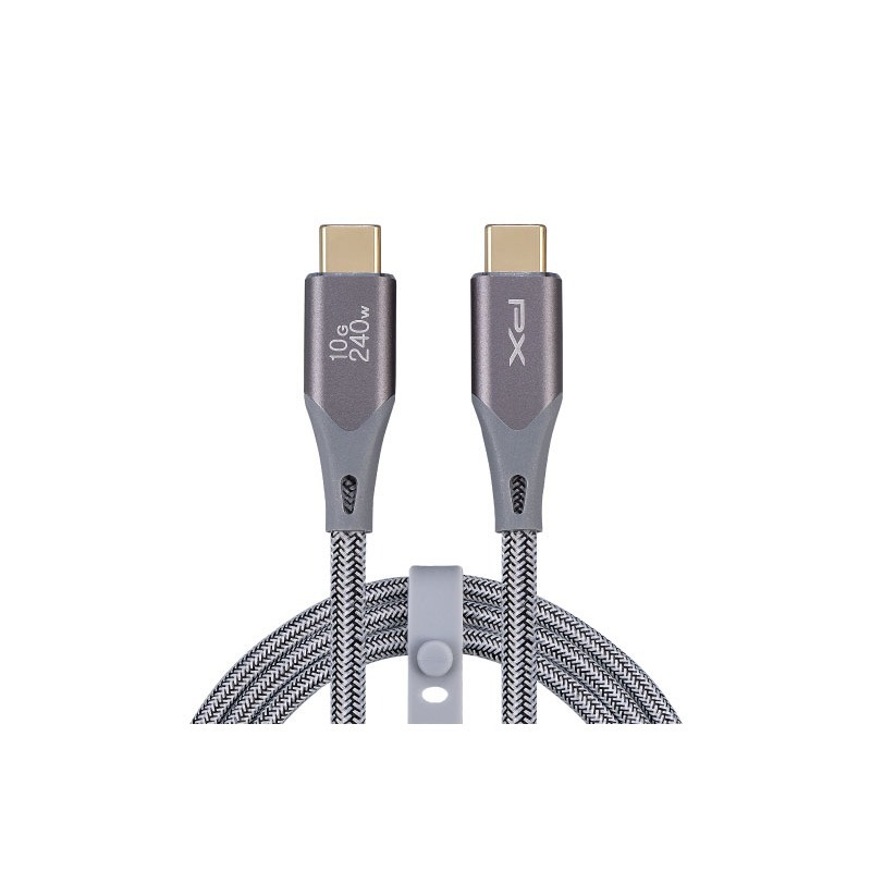 PX大通 UCC3X-1G USB 3.2 Gen 2x1 10G/240W C-C快充傳輸線(1m) 灰/白-規格圖3